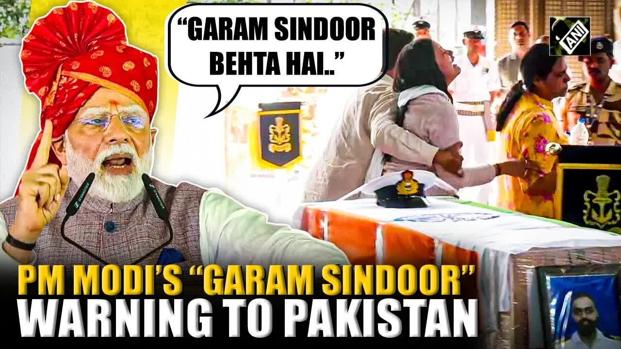 “Khoon Nahi, Garam Sindoor behta hai” PM Modi’s fiery speech in Bikaner on Op Sindoor draws applause