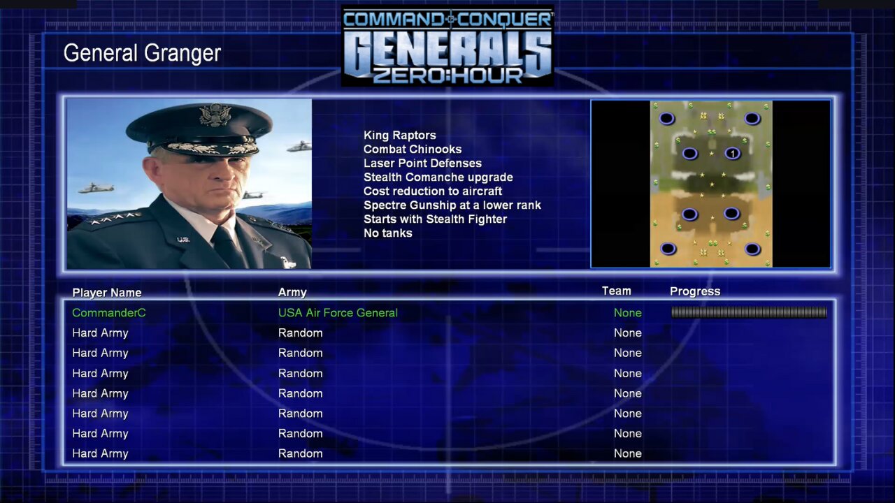 Command & Conquer: Generals Zero Hour - 1 Player vs 7 Hard AI (Random) - Part 4
