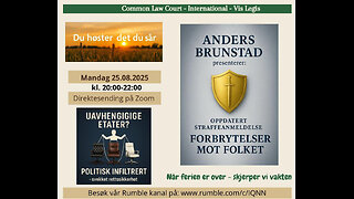 25.8.25: Forbrytelser mot folket ved Anders Brunstad