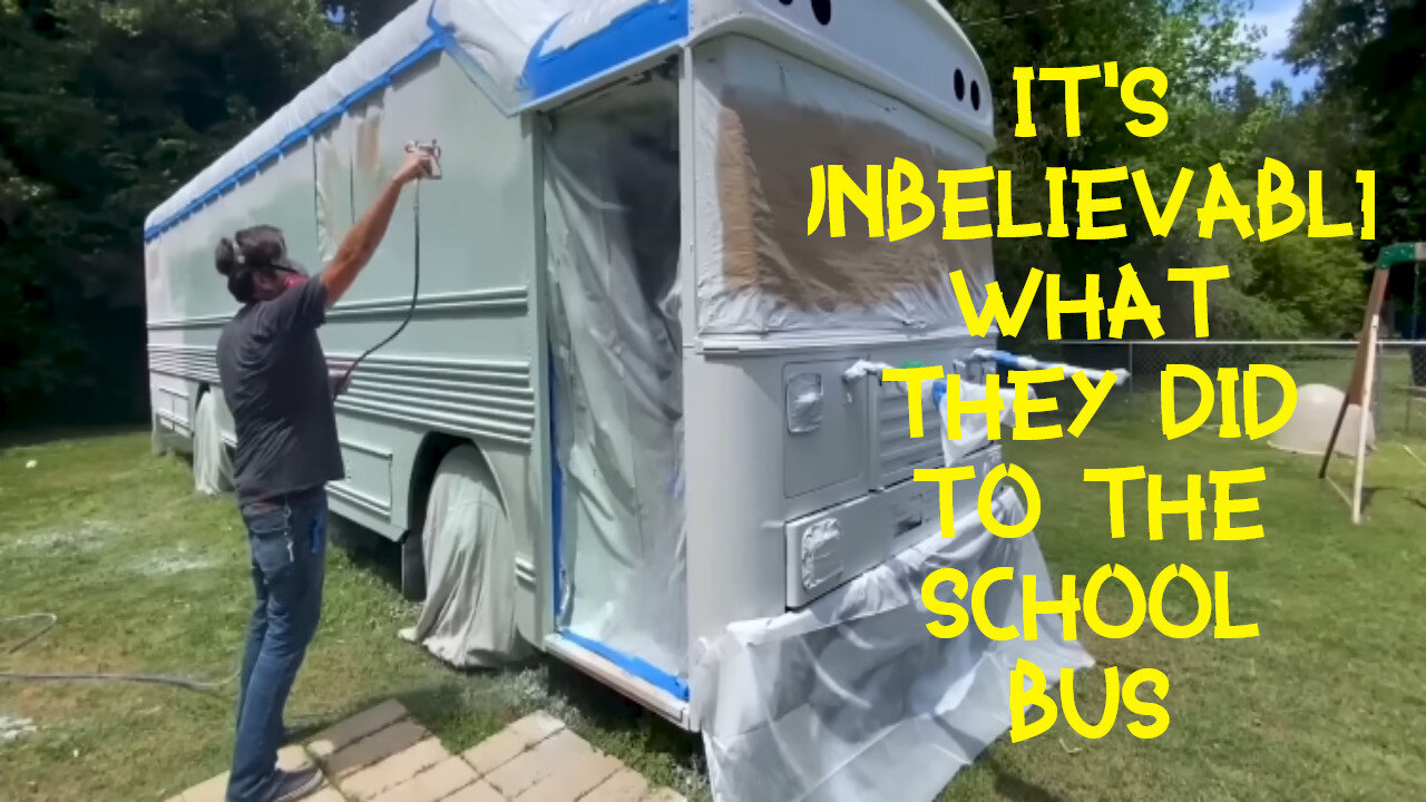 Incredible: A couple turned a school bus into a mobile home!!!