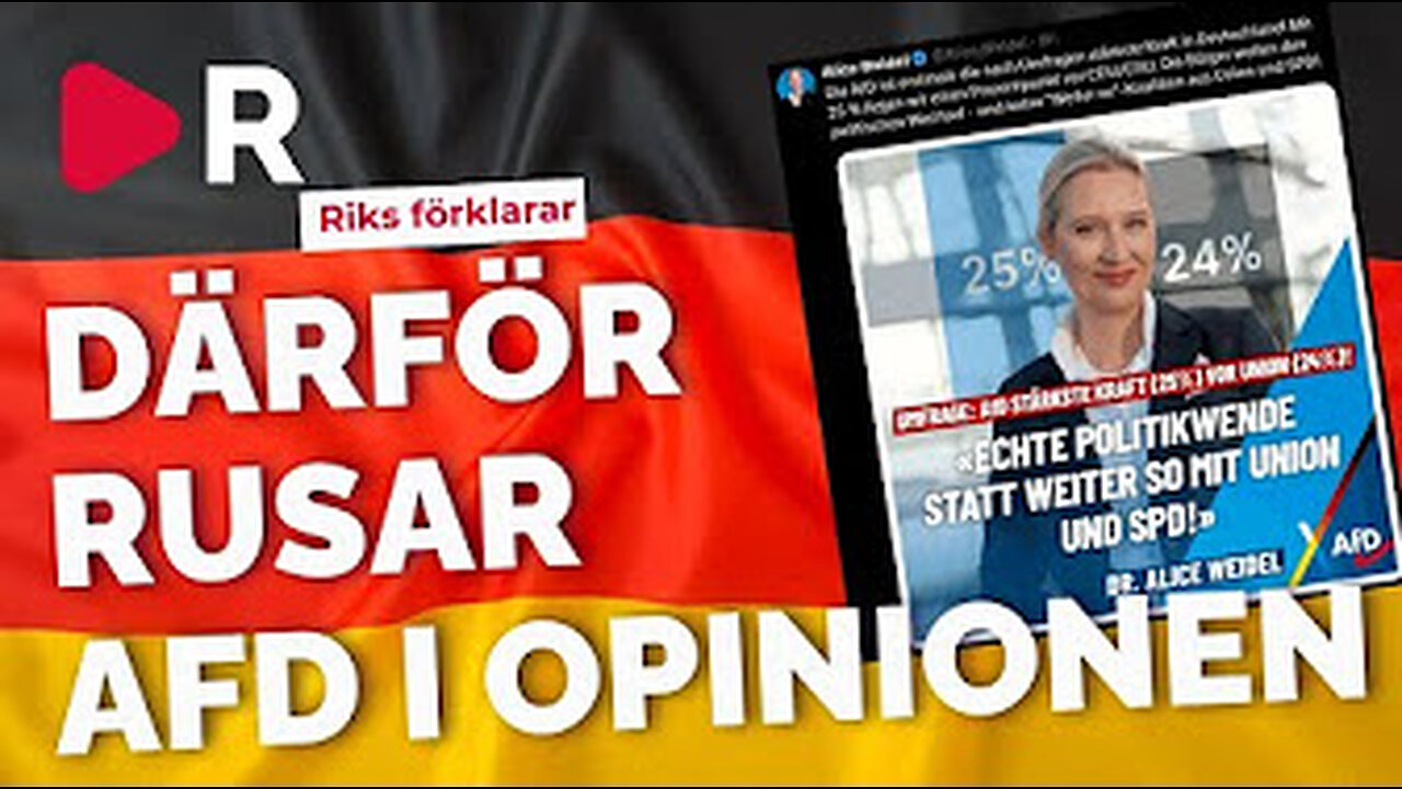 AFD störst i tyskland.
