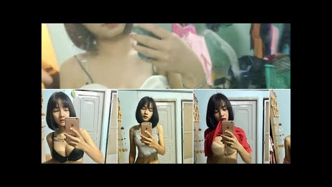 Teen thai girl flirting on webcam app