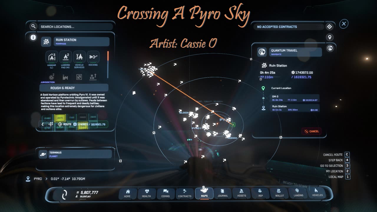 Crossing A Pyro Sky