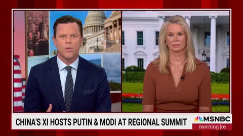 How does Trump react to show of strength from Putin, Modi and Xi_