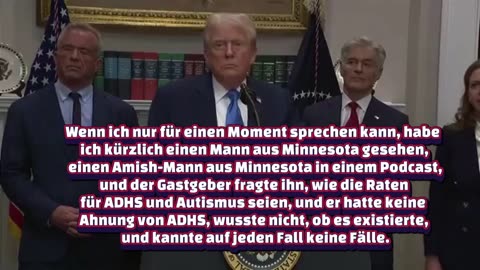🇬🇧UT🇩🇪 🚨 PRÄSIDENT TRUMP ZU AUT IS MUS, ADHS: Es existiert nicht in der Amish-Gemeinschaft!