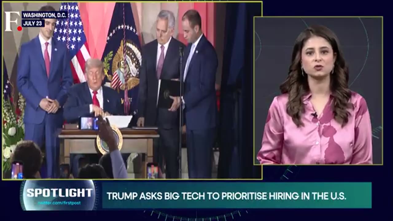 US: Trump Warns Microsoft, Google, Other Tech Giants to "Stop Hiring In India" | Spotlight | N18G