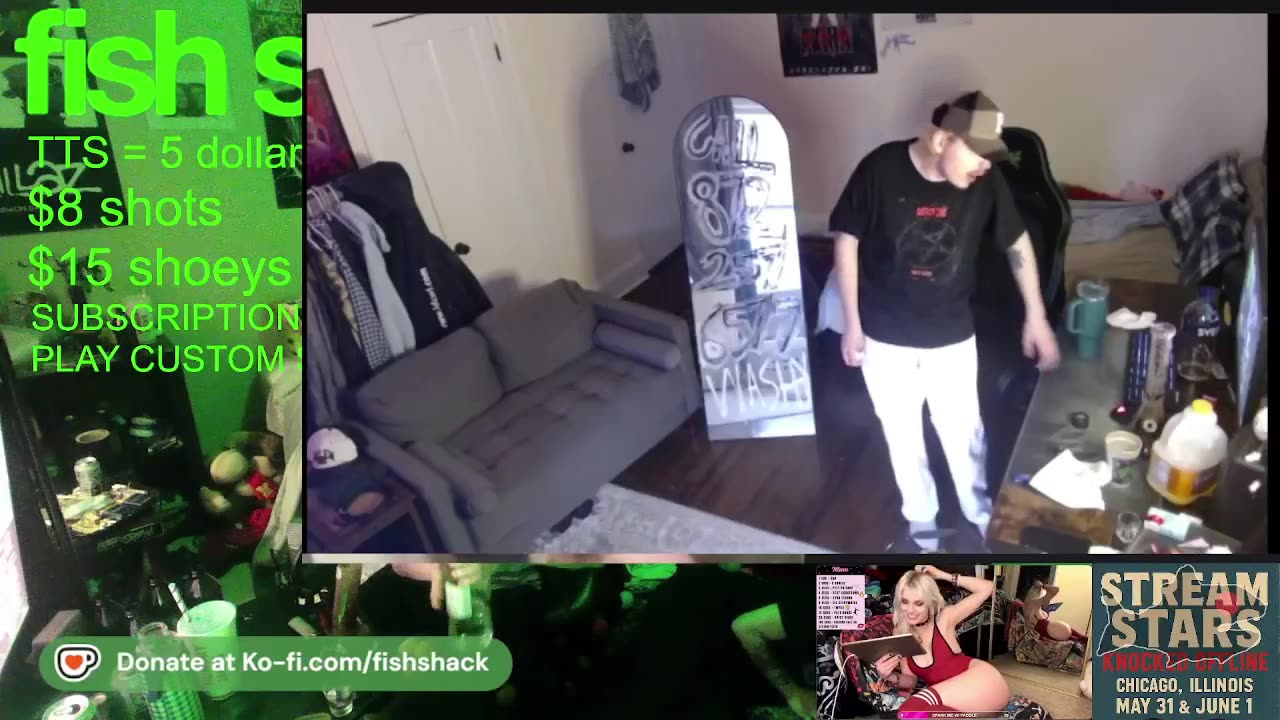 Sharpfart gets Washy wasted on a work day | fish shack / FTL Streaming