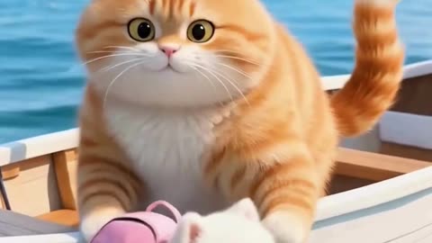 Today, the Orange Cat Became a Hero! #funnycats #funnyvideos #cat #catlover
