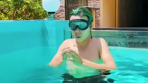 Clown diving to save Coke