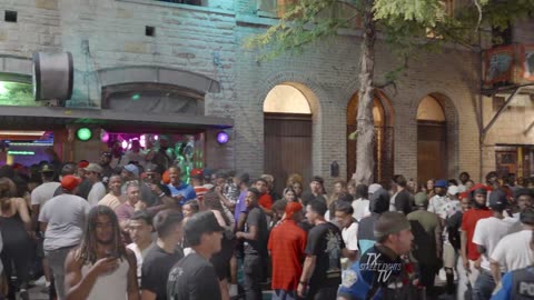 Held his own: He wins a 5 vs 1 fight and gets ovation