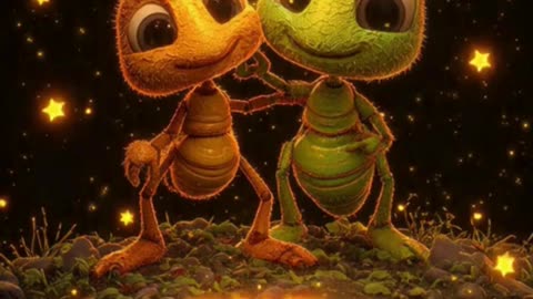 मेहनती चींटी और सुस्त टिड्डा 🐜🎶