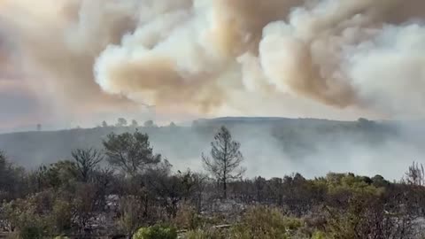 Firefighters in Southern France battle blaze larger than the size of Paris