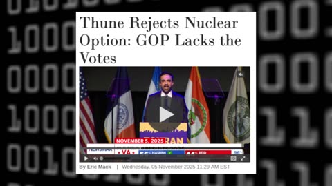 Seante Majority Leader - GOP Doesn't Even Have Votes to End Filibuster