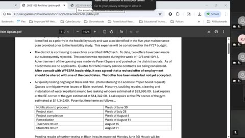 11-3-2025 West Perry SD COW Mtg
