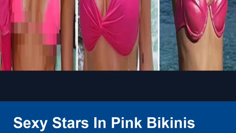 Sexy Stars In Pink Bikinis For National Pink Day!