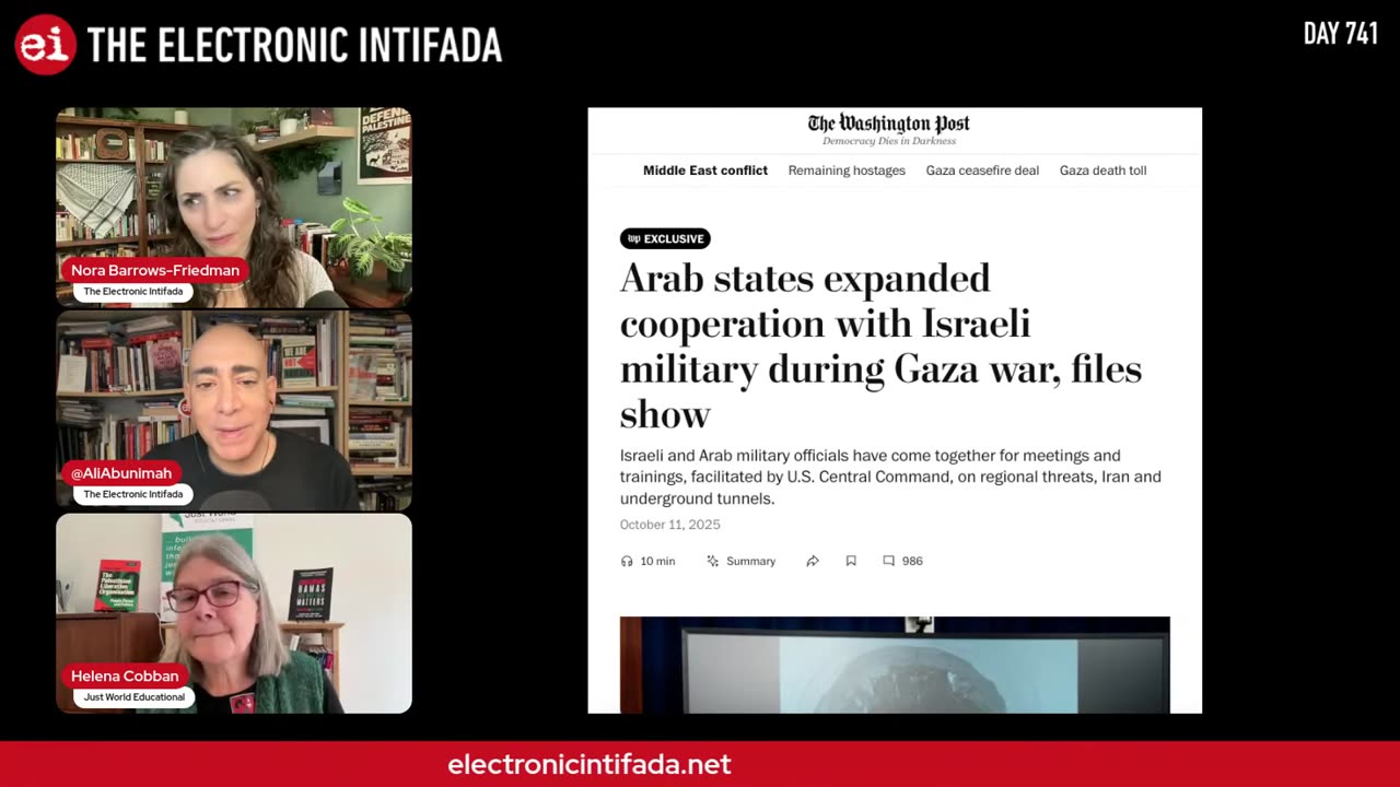 News & Analysis of The Peace on Day 741 of the Gaza Genocide (10/16/2025) | The Electronic Intifada