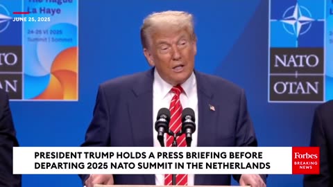 President Trump, Rubio, & Hegseth Take Questionsa at the 2025 NATO Summit
