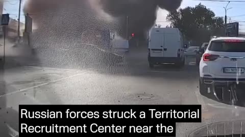 🚁💥 Ukraine Russia War | Russian Drone Strike on Poltava Recruitment Center | RCF