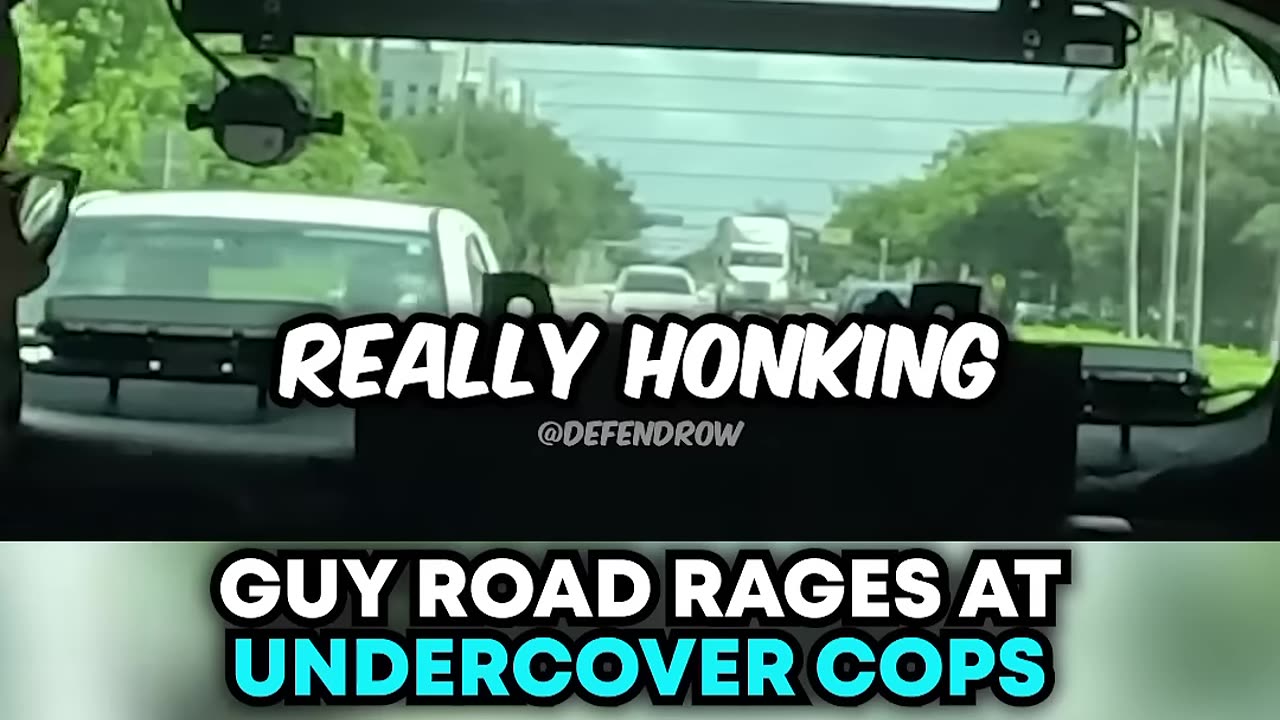 Guy ROAD RAGES At Undercover Cops