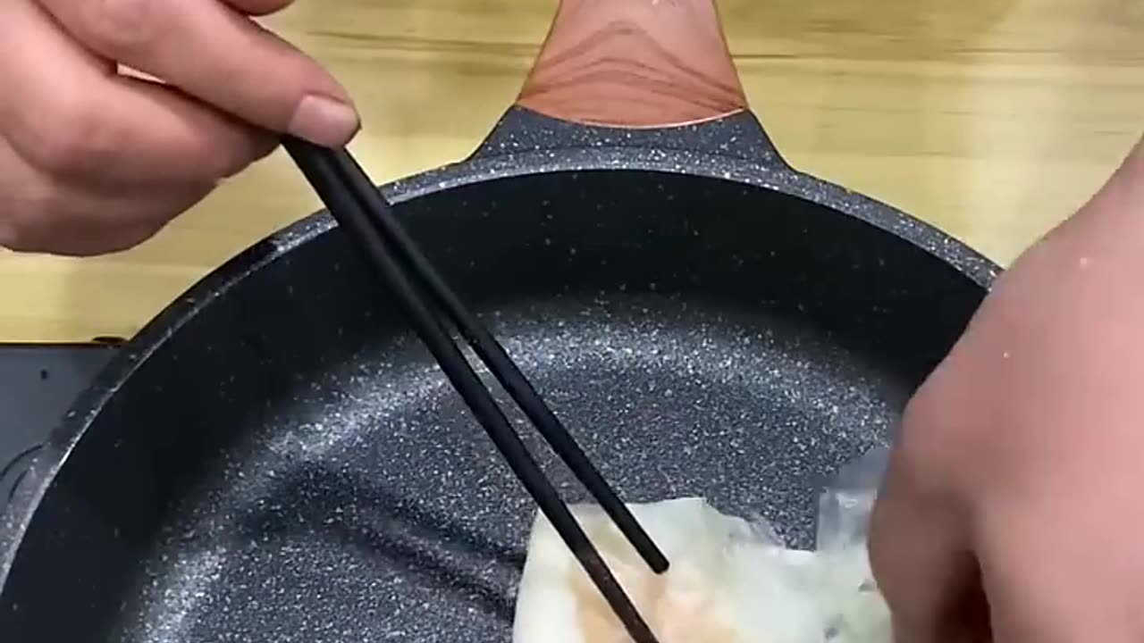 Satisfying with delicious egg pancake