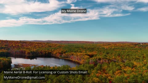 Maine B-Roll (No Sound): Fall Foliage at Lily Pond in New Gloucester, Maine Video 8