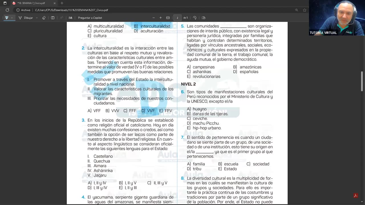 AULA 20 REGULAR 2025 - 1 | Semana 07 | Cívica