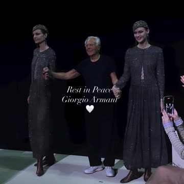 RIP GIORGIO ARMANI! A man that always deserved a standing ovation!
