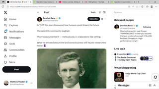 Thoughts on being pushed through sliding doors in time in a real life matrix in a deep state psyop