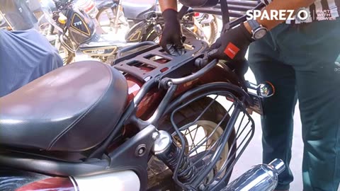 Royal Enfield Classic 650 | Luggage Rack with Backrest | Installation - SPAREZO