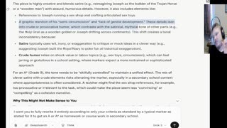 Testing Grok on marking a mock English assignment
