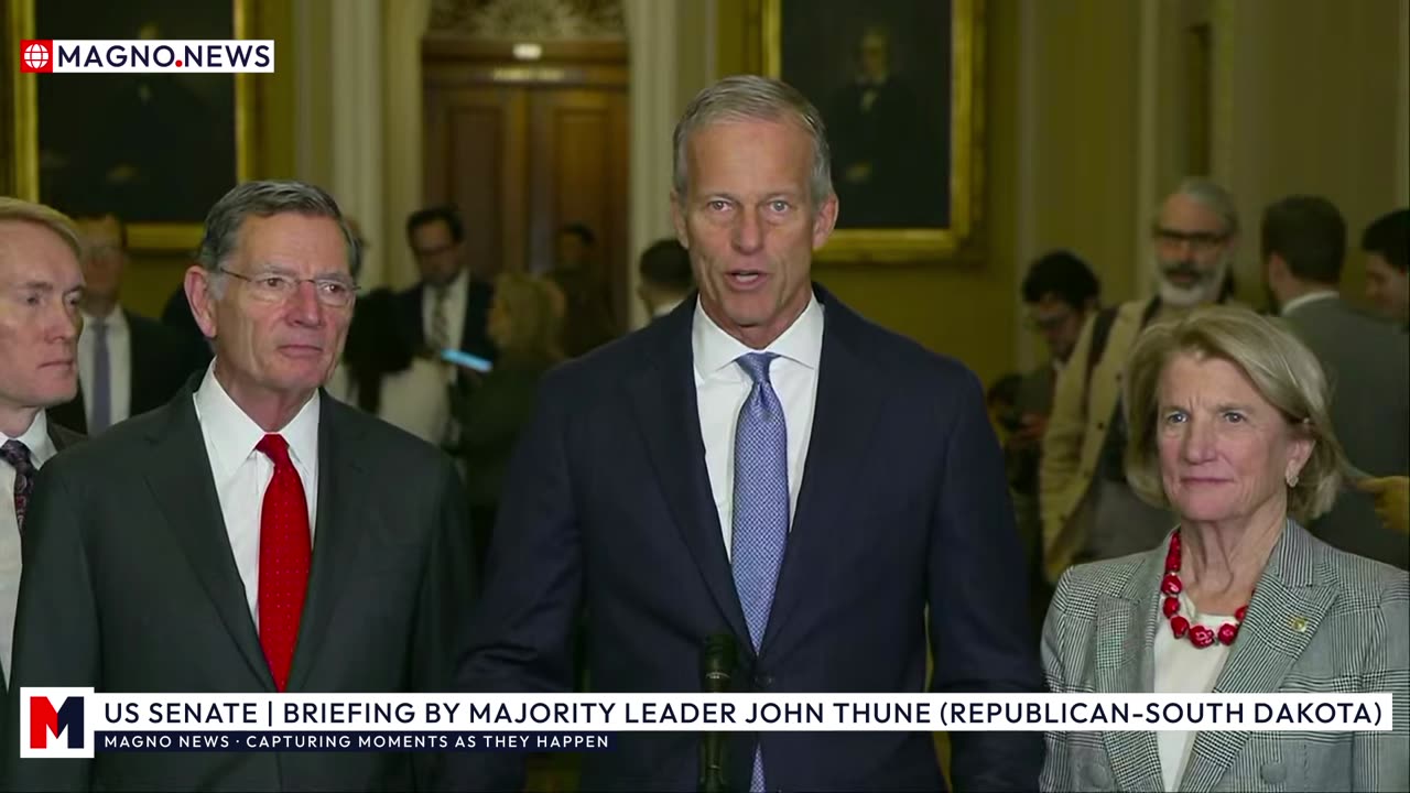 🇺🇸 Senate Majority Leader John Thune Holds Urgent 'Epstein Files' Press Briefing [LIVE]