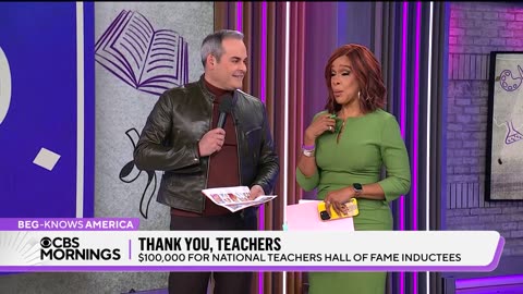 National Teachers Hall of Fame Inductees get big surprise on “CBS Mornings”