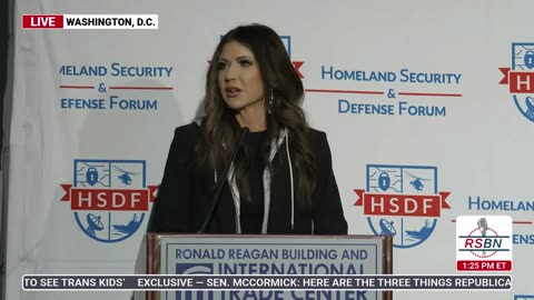 WATCH: Secretary Kristie Noem Addresses HSDF Border Symposium at the Reagan Building - 12/12/25