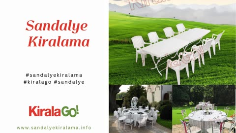 Sandalye Kiralama