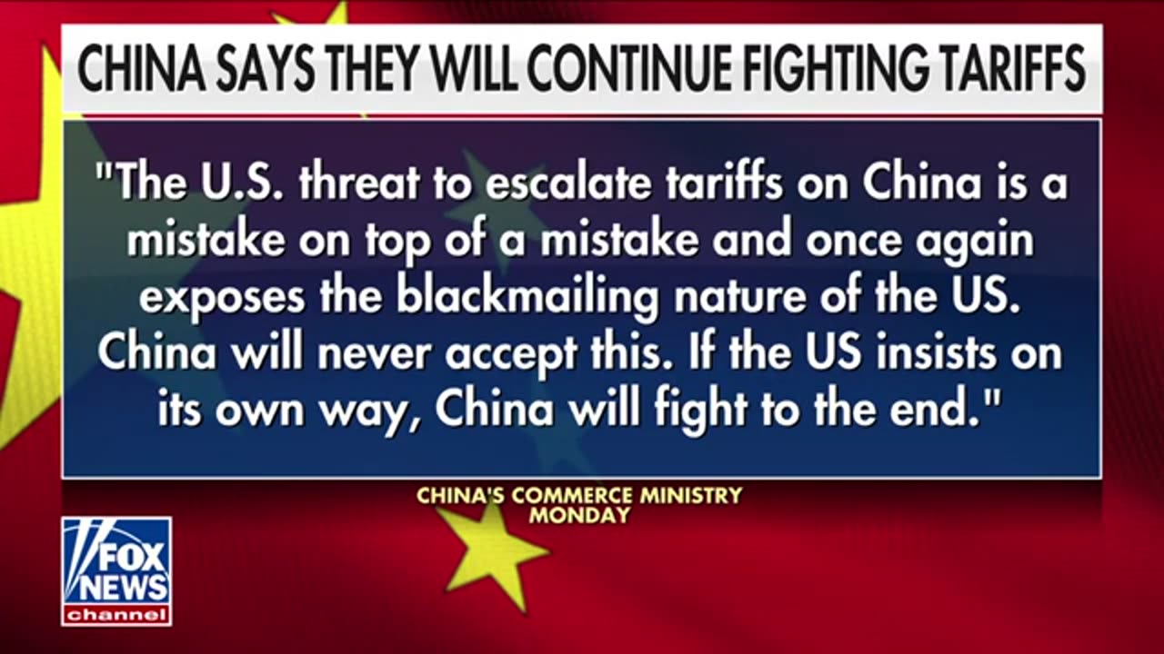 China vows to fight Trump's tariffs 'to the end'_ 'BLACKMAIL'