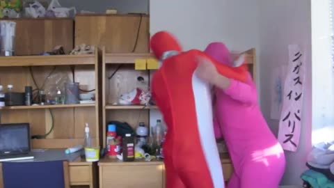 PINK GUY SINGS YMCA