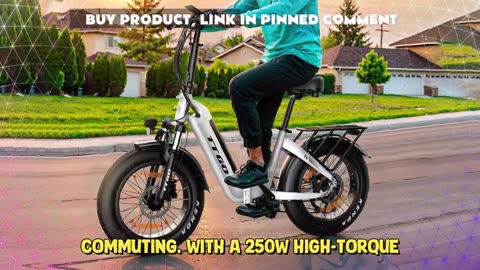 TTGO F6 Electric Bike 350W 36V 25AH Battery 20*4.0-inch Fat Tire Adult Electric Bike