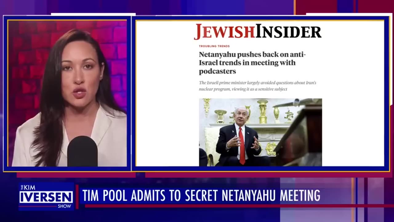 Tiny Hat Jew Lover Tim Pool Meets With Netanyahu in Secret