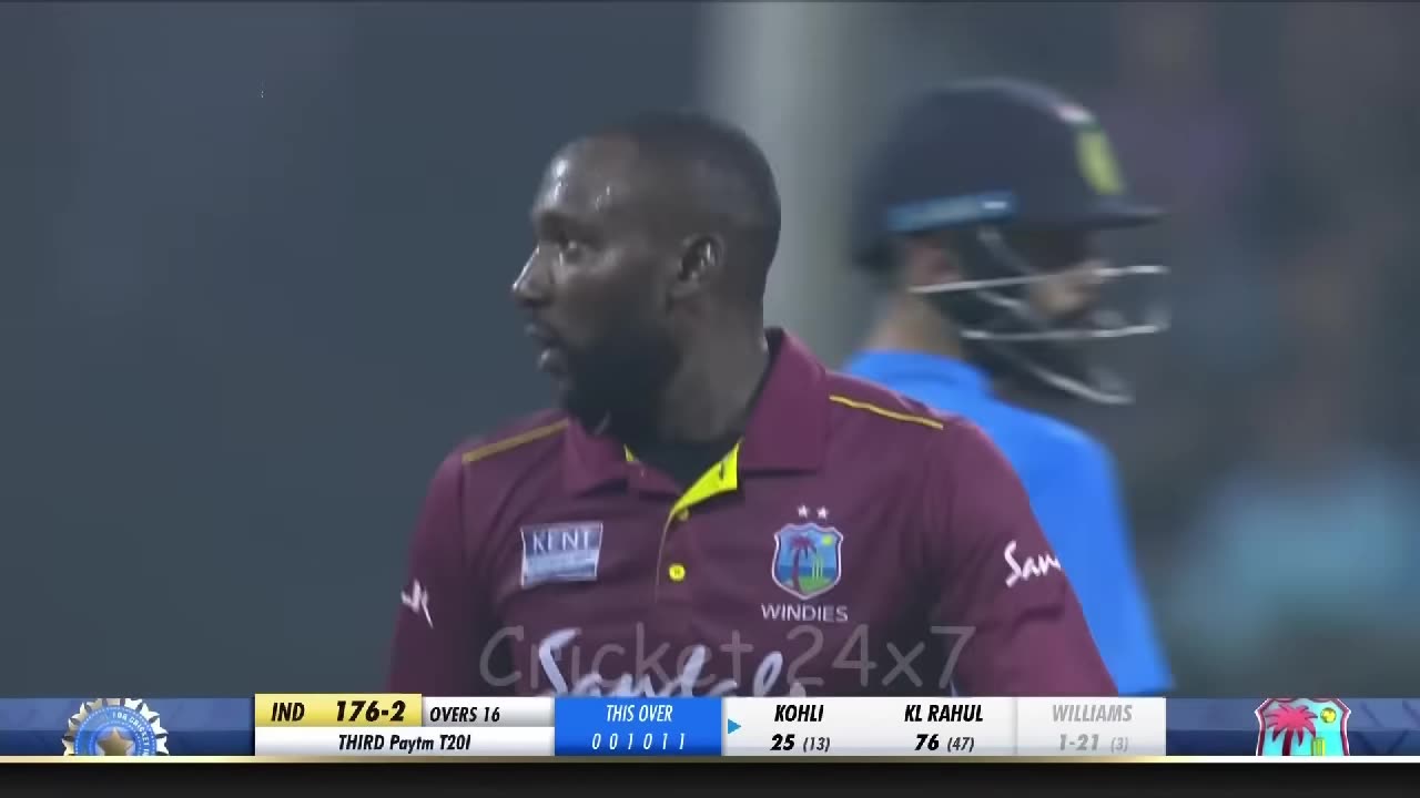 Virat Kohli 70* (29) vs West Indies 3rd T20I