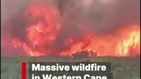 Massive wildfire in Western Cape, South Africa 🇿🇦(06.01.2026)