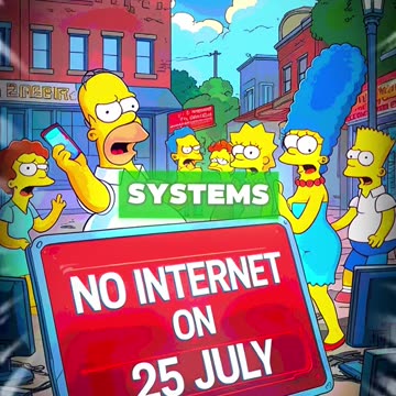 The Simpsons Predicted no Internet on 25th July 2025 😱 #nointernet #breakingnews #crazypredictions #