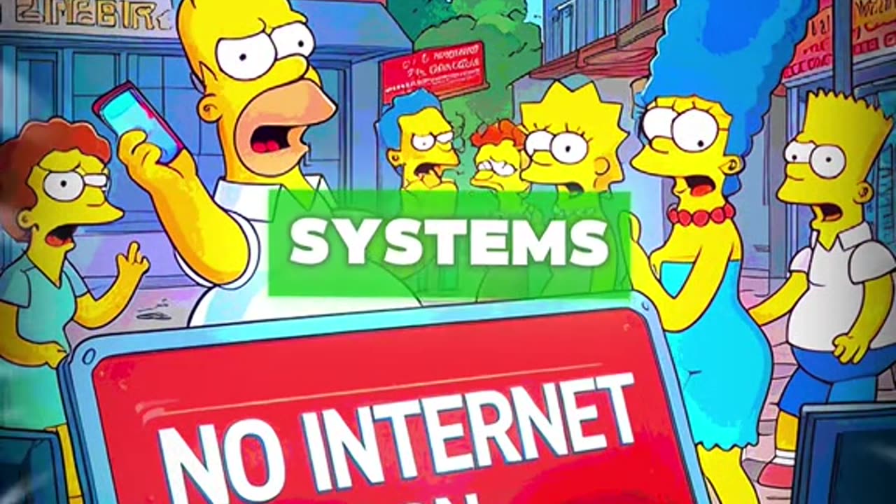 The Simpsons Predicted no Internet on 25th July 2025 😱 #nointernet #breakingnews #crazypredictions #