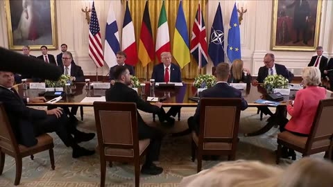 President Trump And European Leaders Meet To Discuss ending The War In Ukraine