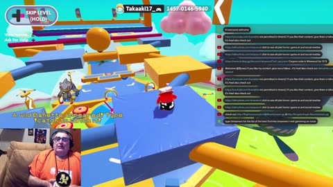 chill streamer playing fall guys & sonic rumble