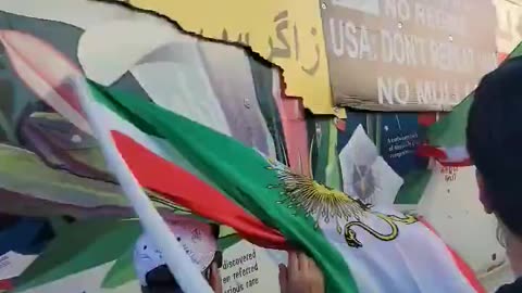 Truck drives into anti-Iranian regime crowd in Los Angeles, California