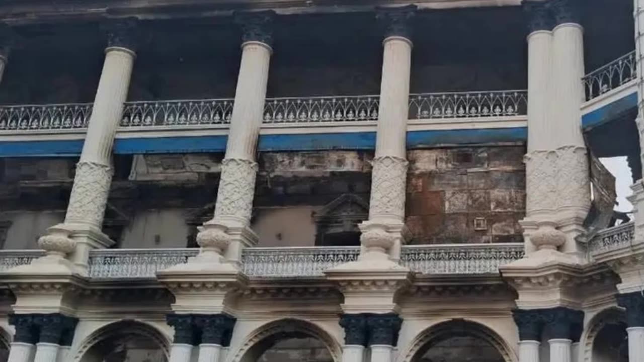 The most iconic building of Nepal " Singha Darbar" burnt in riots