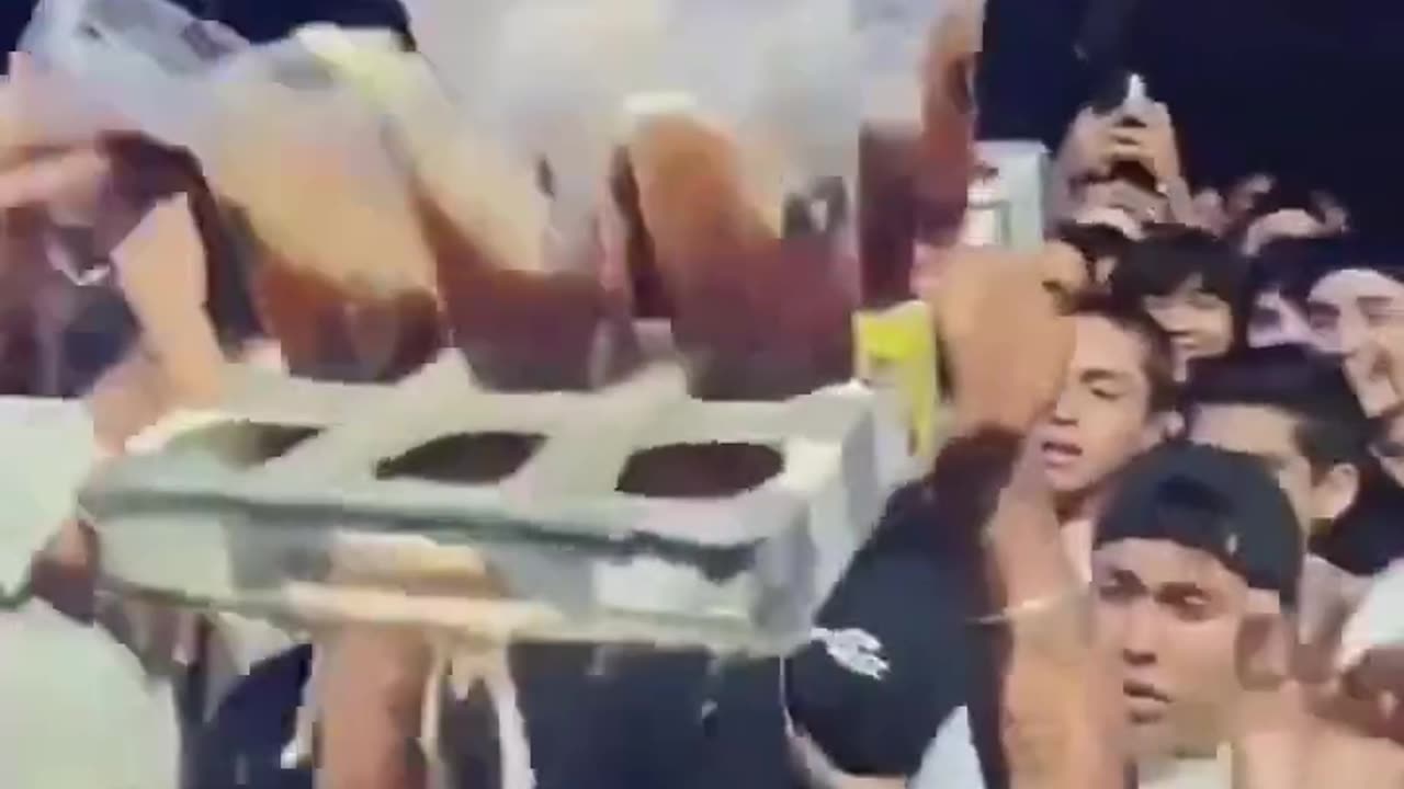 He just wanted to pass the beers to his friends