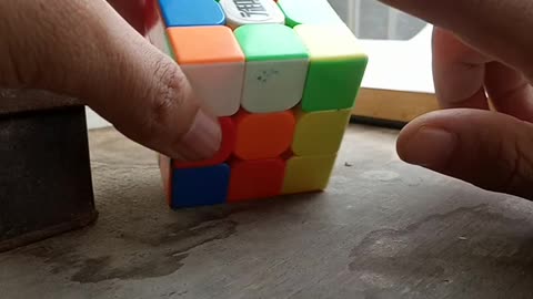 How this is solved scrambled cube