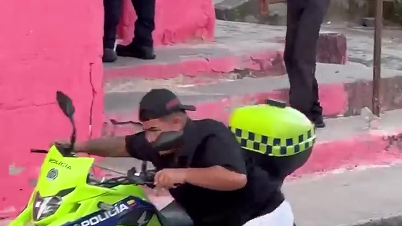 STEALING POLICE BIKE