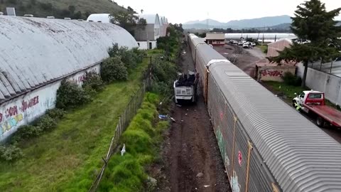 Mexican train hits double-decker bus in deadly crash